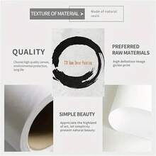 1張伊斯蘭書法信心耐心感恩裝飾畫，波西米亞風格抽象帆布油畫牆藝術印刷畫，適用於客廳家居裝飾，不含框架 - 彩色 - 查看 5