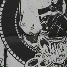 RockSax Knuckle Five Finger Death Punch Backpack (Black/White) - Black and White - View 2