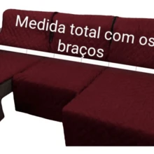 Sofa Covers - Burgundy - View 2