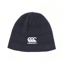 Canterbury of New Zealand Canterbury Striped Beanie (Navy) - Navy Blue - View 1