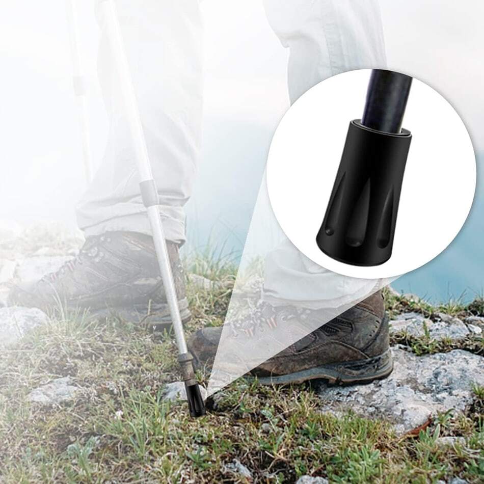 Walking Stick 2/4pcs Rubber Trekking Pole Replacement Parts Rubber