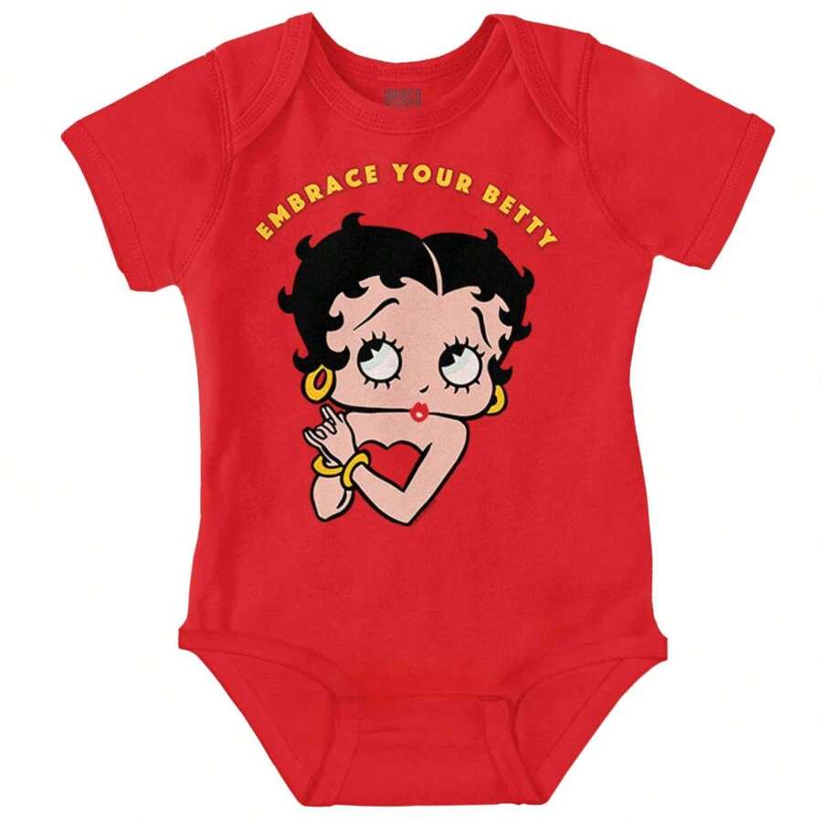 Betty Boop Love Cute Girly Cartoon Hoodie Sweatshirt Women Licensed Brisco Brands Black S