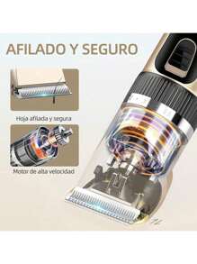 Rasuradora para Perros y Gatos - Maquina Cortar Pelo Perro de USB Recargable con 4 Herramientas de Belleza, 4 Peines Ajustables para Pelo Rizado - Rasuradora Mascot, Rasuradora Mascotas Máquina de Cortar Pelo Inalámbrica - Dorado - Ver 11