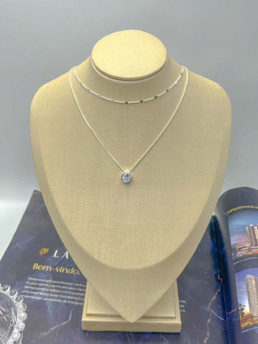 Women Necklace Sets - Silver - View 1