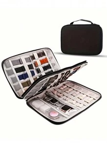 1Pc Storage Bag Compatible With Apple Watch Band, Watchband Organizer Box Compatible With Samsung  Watchband, Electronics Accessories Organizer, Travel Universal Data Cable Organizer Bag, Multifunctional Storage Bag, Storage Organizer For Cable, Charger, Phone, USB, SD Card, Hard Drives, Power Bank, Cords - one-size - View 3