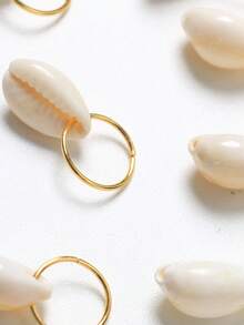 10 piezas Accesorios dorados para el cabello de mujer, anillos y hebillas para el cabello, tocado dorado - Dorado - Ver 5