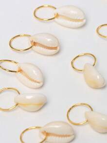 10 piezas Accesorios dorados para el cabello de mujer, anillos y hebillas para el cabello, tocado dorado - Dorado - Ver 4