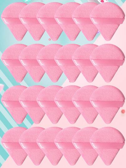 24 piezas/15 piezas/8 piezas/5 piezas Esponja de maquillaje triangular para polvo suelto, esponja facial suave para fijar y aplicar polvo corporal, difuminador de terciopelo para base, set de herramientas de belleza cosméticas, maquillaje, barato, decoración de habitación, tocador, viaje, dormitorio, accesorios de maquillaje, borla, difuminador de maquillaje, borla de polvo, esponja de maquillaje, barato, rellenos de calcetines, maquillaje, herramientas de maquillaje, cosas baratas, regalos, regalos para mujeres, regalos de Navidad