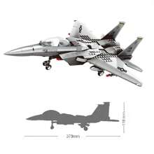 Large Aircraft Building Blocks, SR-71 Blackbird Reconnaissance Aircraft / WZ10 Helicopter Gunship / F-15 Hawk Fighter / P51 Mustang Fighter, Home Office Decoration, Collectible Building Block Toys,For Birthday Gifts,Christmas Toys