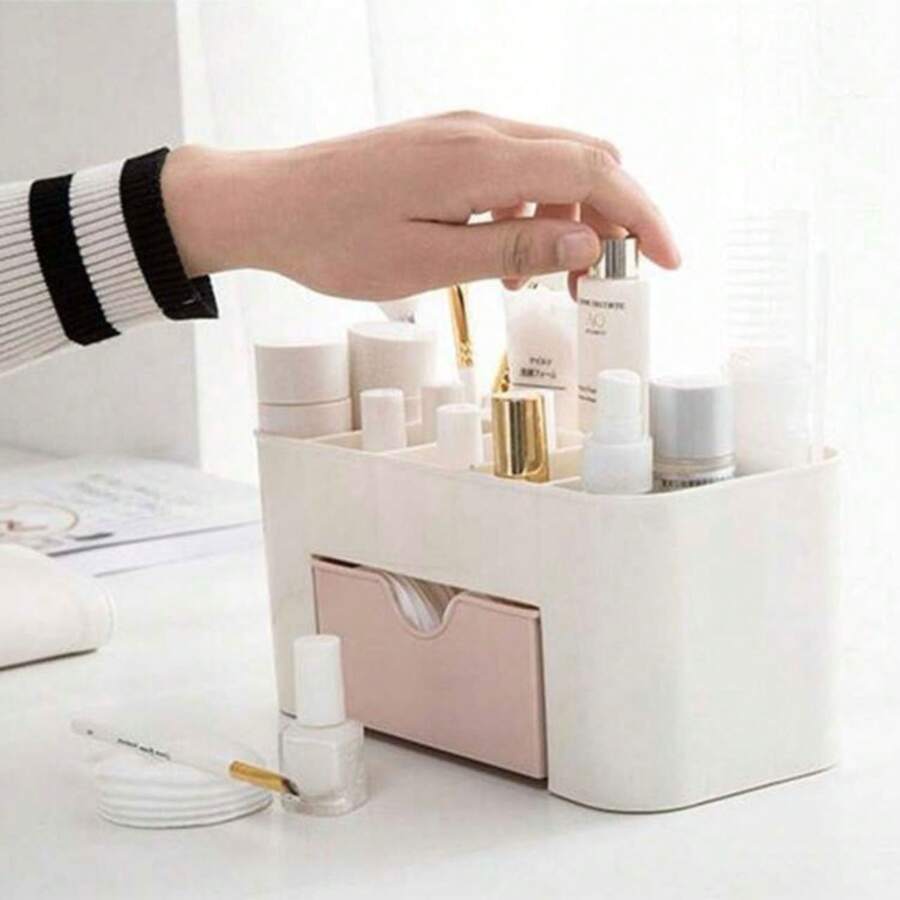 Makeup Organizers - Coral Pink - View 1