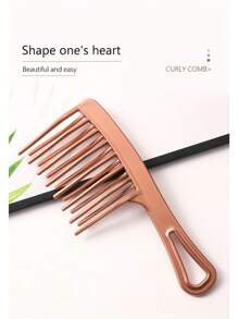 1pc/2pcs Wide Tooth Comb With Double Rows, Women's Curved Comb For Detangling Long Hair, Professional Stylist Comb For Hair Salon, Large Size For Volumizing & Styling,Hair Brush,Comb,Hair Tools,Hair Products And Accessories For Barber Salon Beauty Travel Essentials
