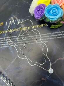 Women Necklace Sets - 銀色 - 查看 2