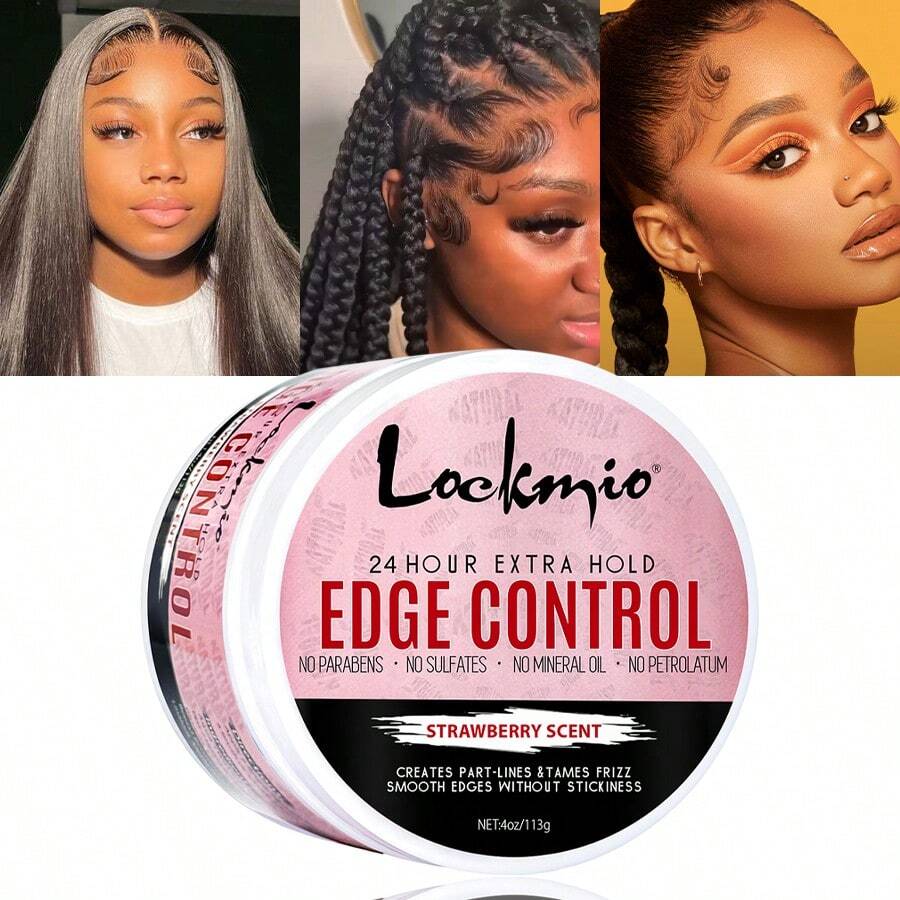 Strong Hold Edge Control Gel, NonGreasy No Flake Styling Wax For