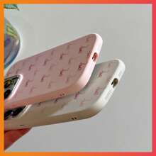 New Anti-Fall Phone Case + Simple Full Screen Pink Bow Phone Case, Compatible With IPhone 15, IPhone 15 Pro Max, 12 Pro Max, 13 Pro Max, 14 Pro Max, 13, 14, 11, 12 Pro, 14, IPhone XS, XR, 78P, 78GES2, Samsung A22, A21S, A51 4G, A52, S22 Ultra, A33 5G, Samsung A53, A23, S23 Ultra, S24, A15, S23, A73, Samsung, Redmi, OPPO Phones
