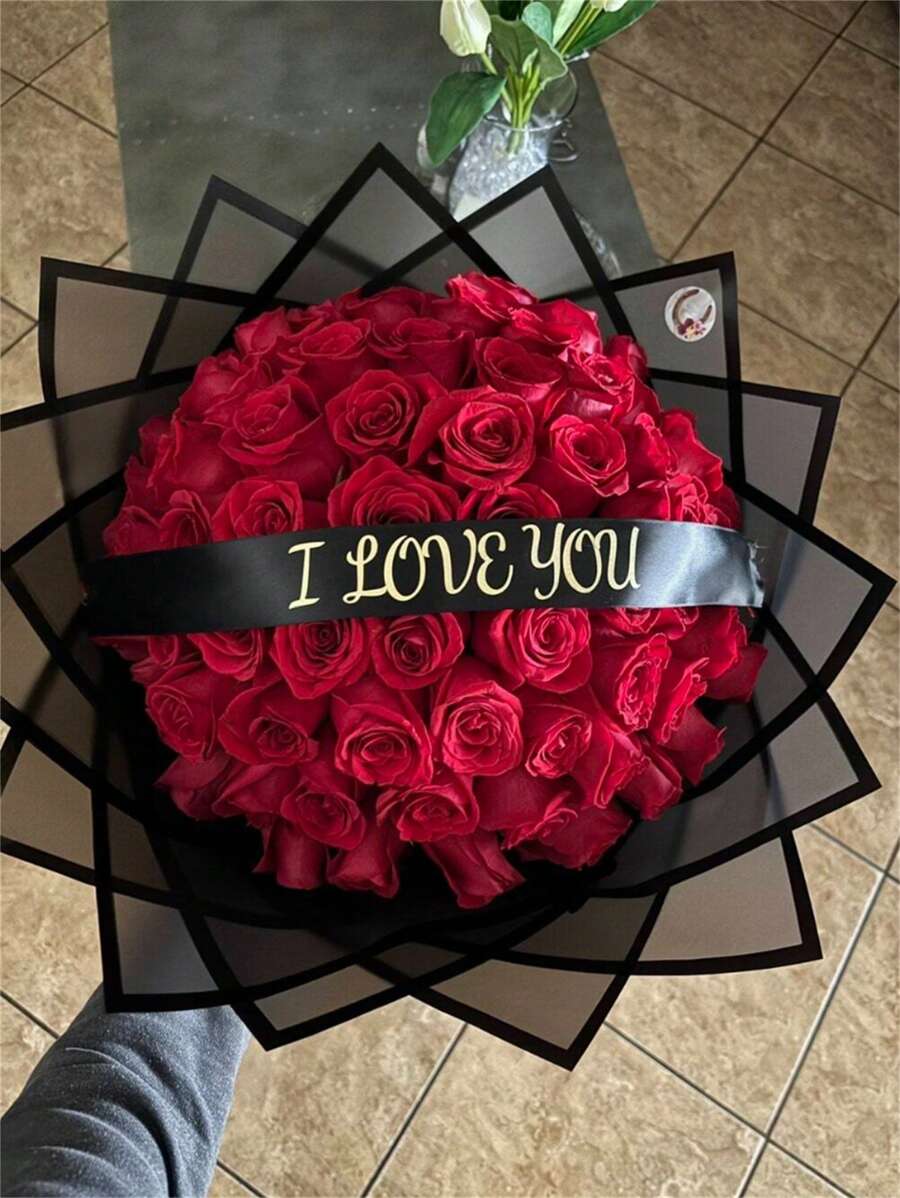 10pcs/20pcs Frosted Magic Paper, Korean Flower Wrapping Paper, Rose