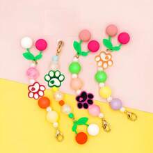 5/10/20 pezzi Grani sfusi a forma di zampa di silicone per la produzione di gioielli, penne e portachiavi, accessori fai-da-te per braccialetti e collane