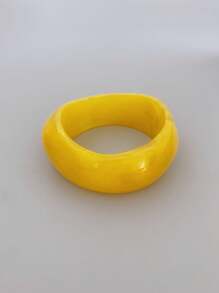 1 pieza brazalete exagerado de acrílico, adecuado para uso diario para mujeres