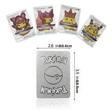 55 pezzi - Carte da collezione in oro, argento e nero di Charizard, Mewtwo Vmax GX Vstar in inglese, spagnolo, francese e tedesco, giocattoli per appassionati - Dorato - Visualizzare 3