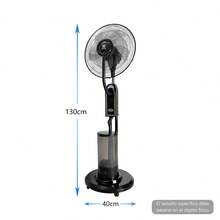 Ventilador de piso purificador de aire en aerosol de gran capacidad para el hogar 4L - Tipo de Enchufe A USA (110-127V) - Ver 3