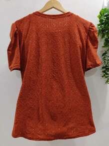 Women Blouses - 棕色 - 查看 2