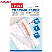 Motarro* Motarro 5 Chiếc Mờ Truy Tìm Paperfor Hoa Văn Thư Pháp Thủ Công Viết Sao Chép Giấy Vẽ Vật Dụng Văn Phòng 297*210 Mm - trắng - Xem 1