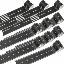 圣诞装饰黑色道路轨道胶带，汽车轨道非常适合儿童生日派对、赛车派对装饰（1 卷，16.4 英尺 * 1.97 英寸） - 彩色 - 查看 8