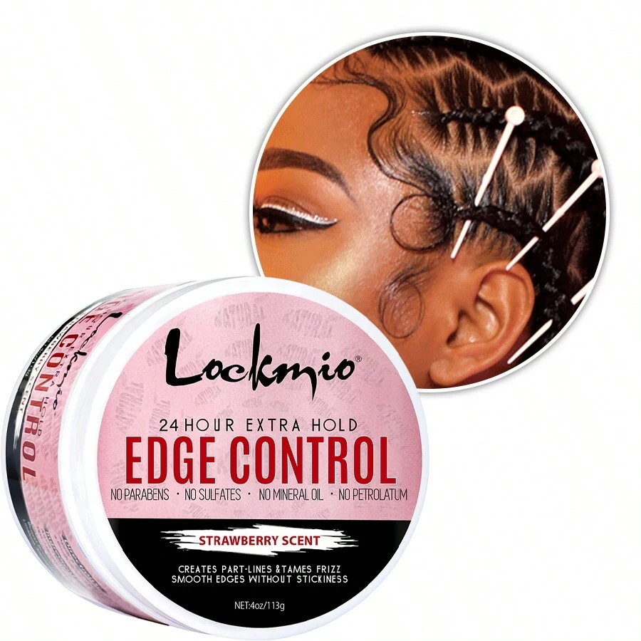 Strong Hold Edge Control Gel, NonGreasy No Flake Styling Wax For