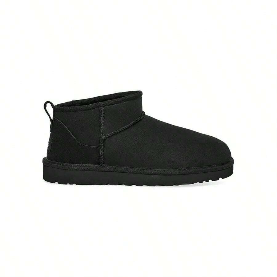 UGG Giày cao đến mắt cá chân bằng da cừu siêu nhỏ cổ điển dành cho nam - màu đen - Xem 1