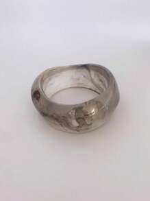 1 pieza brazalete exagerado de acrílico, adecuado para uso diario para mujeres