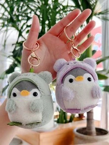 1 chiếc mặt dây chuyền túi chim cánh cụt thiết kế hoạt hình dễ thương, móc khóa vest cho nam và nữ, thích hợp sử dụng hàng ngày. Móc khóa nhung, món đồ thời trang và quyến rũ, có bốn màu: hồng, xanh lam, xanh lá cây, tím (Kiểu móc khóa giao hàng ngẫu nhiên) - Nhiều màu - Xem 5