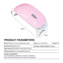 Aokitec UV Light for Nails - Mini UV LED Nail Lamp Portable Nail Dryer for UV Gel Polish Nail Glue Gel Mouse Shape Small Size with USB Cable for Curing All Nail Gels (Pink) Home DIY Mani - Rosa - Ver 3