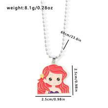 1pc Cartoon Girls Enamel Charms Necklace Beauty Princess The Metal Pendant Jewelry - Style 1 - View 2