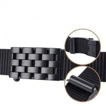 Thắt lưng nylon chiến thuật có thể điều chỉnh dành cho nam giới - Thắt lưng bánh cóc dành cho golf và quần jean bền bỉ với khóa trượt tự động - A - Xem 2