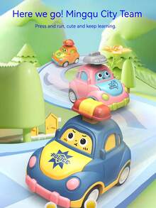 Jouet de voiture interactive de dessin animé à thème d'animal de compagnie mignon pour enfants - Adorable cadeau pour bébé - Cadeau d'anniversaire / Journée des enfants / Halloween / Thanksgiving / Noël - Multicolore - Voir 8