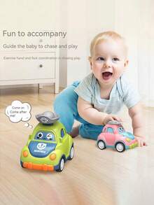 Jouet de voiture interactive de dessin animé à thème d'animal de compagnie mignon pour enfants - Adorable cadeau pour bébé - Cadeau d'anniversaire / Journée des enfants / Halloween / Thanksgiving / Noël - Multicolore - Voir 7