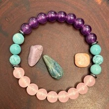 Crystal Bracelet For Sleep Support With Wish Card, Aid For Insomnia, Restful Sleep Crystal Gift - Bracelet - View 2