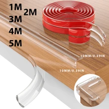 1m/2m/3m/4m/5m Bande de protection des bords Protecteurs d'angle en L Protecteurs de coins de table Pour la protection des meubles | Protection des coins et des bords Pare-chocs pour le coin et le bord Protège-coins pour meubles et cheminée