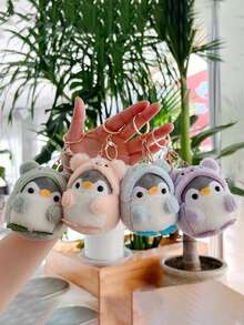 1 chiếc mặt dây chuyền túi chim cánh cụt thiết kế hoạt hình dễ thương, móc khóa vest cho nam và nữ, thích hợp sử dụng hàng ngày. Móc khóa nhung, món đồ thời trang và quyến rũ, có bốn màu: hồng, xanh lam, xanh lá cây, tím (Kiểu móc khóa giao hàng ngẫu nhiên) - Nhiều màu - Xem 3