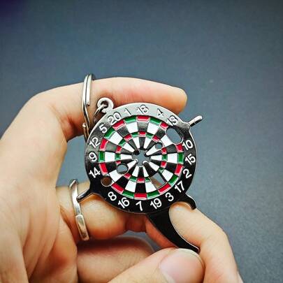 1-3pcs Dart Shaft Tool, Multifunctional Darts Board Design Keychain With Wrench And Bottle Opener Function,Adult Party Games Suitable For Halloween/Christmas/Thanksgiving