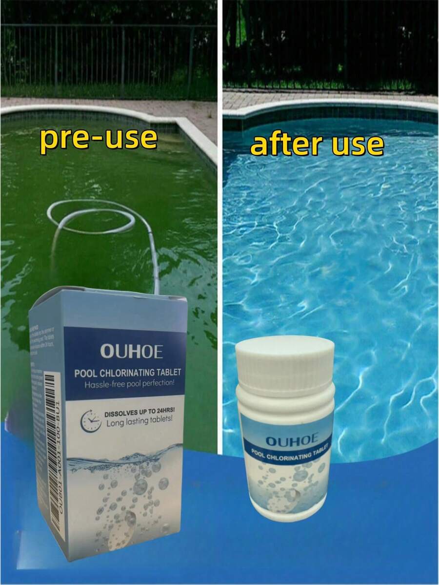 Swimming Pool Chlorine Tablets, Multifunctional Effervescent Tablets