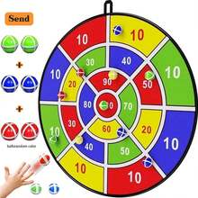1set Dart Board For Kids With 6 Sticky Balls,Indoor/Sport Outdoor Fun Party Play Game Toys, Birthday Gifts For 3 4 5 6 7 8 9 10 11 12 Year Old Boys Girls Back To School Season Gifts - Multicolor - View 2