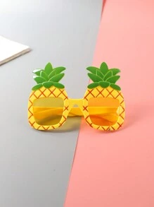 1 件夏威夷热带水果主题派对眼镜，火烈鸟和菠萝形状，非常适合海滩、泳池和夏威夷度假派对 - 彩色 - 查看 4