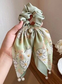 2件套新款时尚女士发圈，带仿珍珠和花朵图案的波西米亚风发饰，美发工具，美容配件，卷发配饰，秋季旅行必备，美发工具，女士配饰，发饰，秋季旅行，女士，发饰，美发工具，美容配件，礼物，旅行，女士礼物，发饰，女士礼物，圣诞礼物，成人圣诞礼物，成人圣诞礼物，发饰，女士配饰，圣诞礼物，成人发饰，女士礼物创意，美容圣诞礼物，女士夏季海滩度假必备配饰 - 彩色 - 查看 7