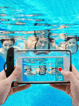 1 件夜光防水手机袋，PVC 手机防水袋透明荧光潜水防水壳手机防水袋，游泳外带挂绳手机袋，触摸屏挂绳手机袋，荧光手机袋，防水袋，户外运动游泳水下摄影手机壳，可装口红、刷子、护肤品、手机、硬币、小物品，适用于家庭、礼物、度假和节日万圣节圣诞节多功能用途，波西米亚风