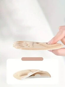 Media plantilla de zapato para mujer, amortiguación para la parte delantera del pie, suave antideslizante, adecuada para tacones altos, media plantilla para la parte delantera del pie del zapato - color - Ver 5