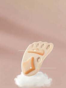 Media plantilla de zapato para mujer, amortiguación para la parte delantera del pie, suave antideslizante, adecuada para tacones altos, media plantilla para la parte delantera del pie del zapato - color - Ver 3
