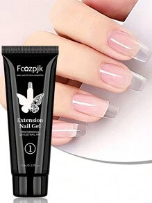 12 Colors Poly Nail Extension Gel 15ml Transparent Nude Pink Poly Nail Gel - Nail Quick Build Jelly Gel Nail Extension Acrylic Gel Varnish Gel For Beginners DIY At Home