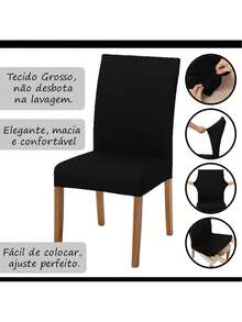 Chair Covers - Negro - Ver 4