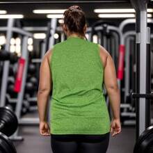 Plus Size Sports Tees & Tanks - màu xanh lá - Xem 3