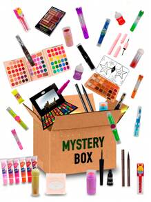 CAJA MISTERIOSA DE MAQUILLAJE 10 PRODUCTOS - Marrón - Ver 1